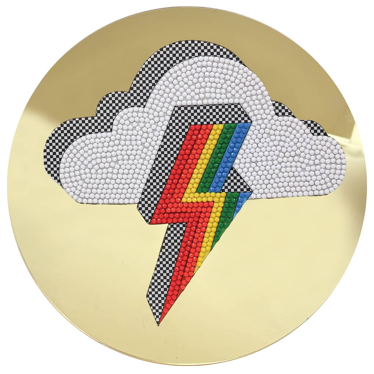 Jonathan Adler x Michaels 7.75" Lightning Rainbow Diamond Art Wall Décor Kit